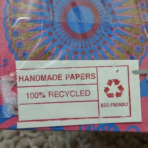 New Cane & Bamboo Pink‎ Blue Paisley 4x6 Double Photo Frame Hand Crafted - Picture 6 of 7